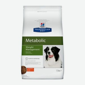 Корм для собак HILLS 1.5кг Prescription Diet MetabolicWeight Management для оптимального веса с курицей сухой