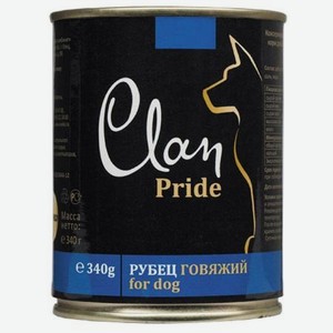 Корм для собак Clan Pride рубец говяжий консервированный 340г