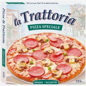 Пицца LA TRATTORIA ассорти, Россия, 335 г