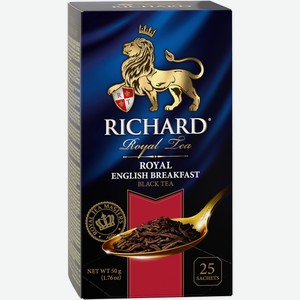 Чай Richard Royal English Breakfast черный, 25 пакетиков Россия