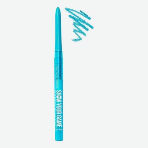 Гелевый карандаш для глаз Show Your Game Waterproof Gel Eye Pencil 0,28г: 412 Голубой