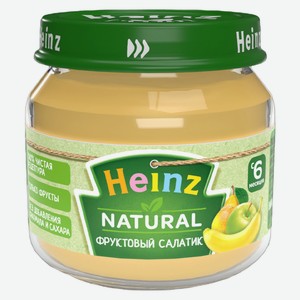 Пюре Heinz фруктовый салатик с 6 мес 80г ст/б