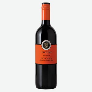 Вино Piccini красное полусухое Италия, 0,75 л