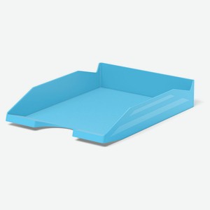 Лоток для бумаг пластиковый ErichKrause Office Pastel, голубой
