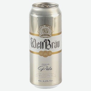 Пиво WelfBrau Premium Pils 5%, 500 мл