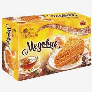 Торт Медовик Черёмушки с натуральным медом, 380 г