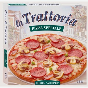 Пицца замороженная La Trattoria Ассорти, 335 г