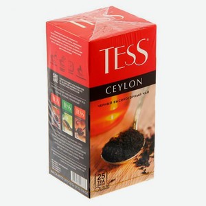 Чай Тесс 25пак*2г Цейлон Черный