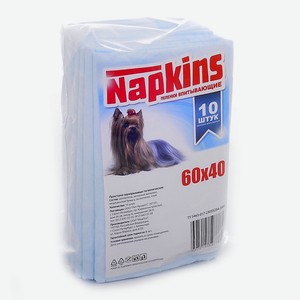 NAPKINS пеленки впитывающие пеленки для собак, 60x40 (10 шт.)