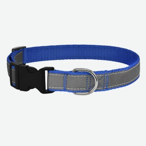 Tappi амуниция ошейник для собак со светоотражающей лентой  Юнлан , синий (33-50 см)