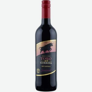 Вино Торо де ля Коррида Темпранильо CASTILLA Красное Полусладкое 0.75л