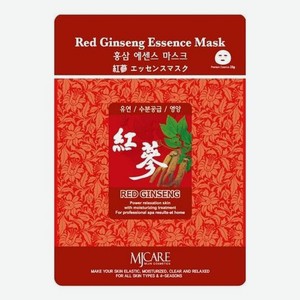 Маска тканевая Красный женьшень MJ Care Red Ginseng Essence Mask 23г