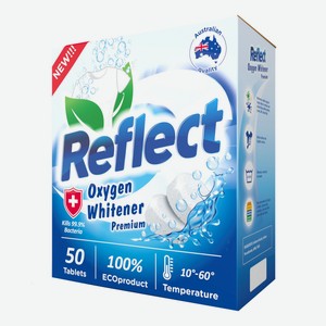 Отбеливатель Reflect Oxygen Whitener Premiun для белого белья 50 таблеток