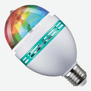 Светодиодная диско-лампа REV RGB E27 3 Вт матовая