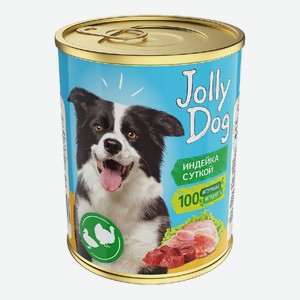Влажный корм Зоогурман Jolly Dog индейка с уткой для собак 350 г