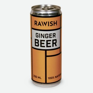 Газированный напиток Rawish Ginger Beer 0,33 л