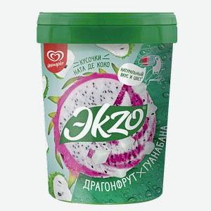 Мороженое ЭKZО драгофрукт-гуанабана-сок карамболы, 520г