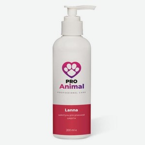 Шампунь Lanna ProAnimal для длинной шерсти профессиональный увлажняющий для собак