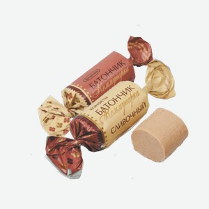 Конфеты КОММУНАРКА Батончики сливочные, Батончиеи шоколадные 100г