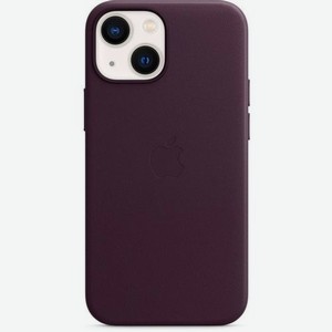 Чехол (клип-кейс) Apple Leather Case with MagSafe, для Apple iPhone 13 mini, темная вишня [mm0g3ze/a]