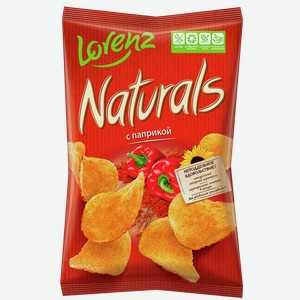 Чипсы картофельные НАТУРАЛС с паприкой, 0.1кг