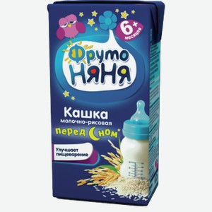 Кашка ФРУТО НЯНЯ молочно-рисовая, 0.2л