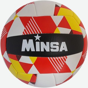 Мяч волейбольный MINSA размер 5, 260 гр, 18 панелей, PVC, 2 подслоя, машин. сшивка арт. 1276995