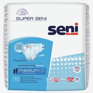 Подгузники Seni медиум 10шт 75-110см для взрослых