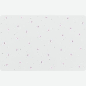 Trixie коврик под миску с рисунком  Лапки , 44 х 28 см, белый (80 г)