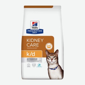 Hill s Prescription Diet k/d Kidney Care сухой диетический, для кошек при профилактике заболеваний почек, с тунцом (1,5 кг)