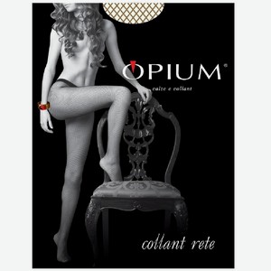 Колготки жен.Opium Collant Rete nero, visone,4