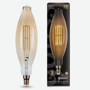 Лампа gauss vintage bt120 8w e27 g 2400k