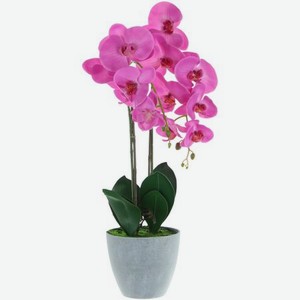 Цветок искусственный в горшке Fuzhou Light орхидея фуксия 62 см