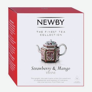Чайный напиток Newby Клубника и манго в пирамидках 15 пакетиков