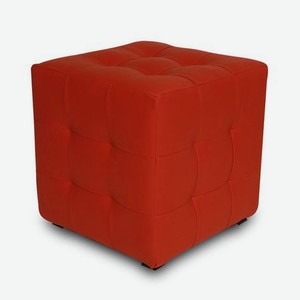 Пуф Dreambag Лотос красная экокожа 40х40х42 см
