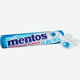 Жевательная резинка Mentos Pure Fresh Свежая мята, 15,5 г