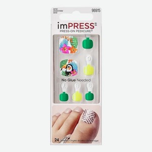 Накладные ногти для педикюра Джунгли Impress Toe Nails BIPT029