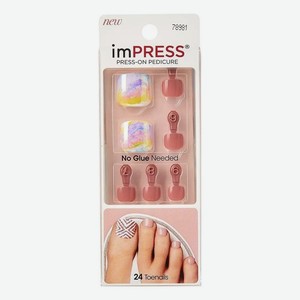 Накладные ногти для педикюра Песчаный оазис Impress Toe Nails BIPT027