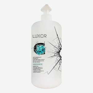 Шампунь против перхоти и раздраженной кожи головы с цинком и экстрактом чайного дерева Luxor Anti-Dandruff Shampoo: Шампунь 1000мл