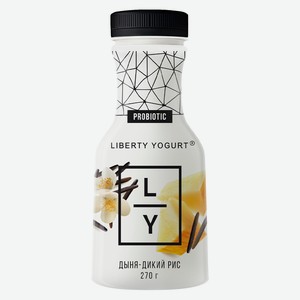 БЗМЖ йогурт Liberty Yogurt дыня/ дикий рис 2% 270г
