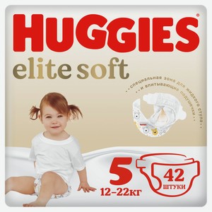Подгузники Huggies Elite Soft 5, 42 шт