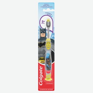 Зубная щетка детская Colgate Barbie/ Batman 5+, супермягкая
