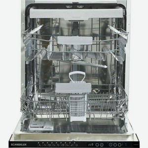 Встраиваемая посудомоечная машина SCANDILUX DWB 6524B3, полноразмерная, ширина 59.8см, полновстраиваемая, загрузка 15 комплектов