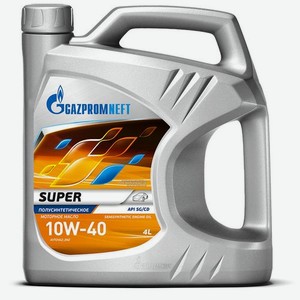Моторное масло GAZPROMNEFT Super, 10W-40, 4л, полусинтетическое [2389901318]