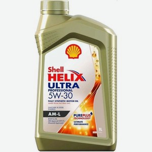 Моторное масло SHELL Helix Ultra Professional AM-L, 5W-30, 1л, синтетическое [550046352]