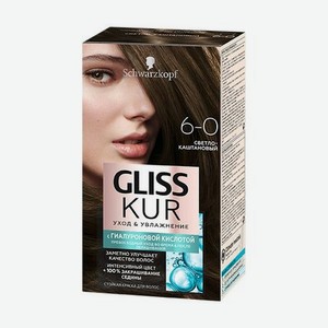Краска для волос Gliss Kur 6-0 Светло-каштановый
