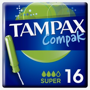 Тампоны Tampax Compak Super Duo гигиенические с аппликатором, 16шт Венгрия