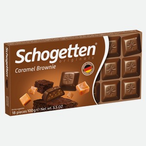 Шоколад Schogetten карамельный брауни, 100г Германия