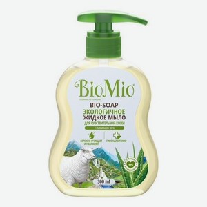 Антибактериальное гипоаллергенное жидкое мыло с гелем алоэ вера Bio-Soap 300мл