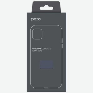 Чехол клип-кейс PERO софт-тач для Xiaomi POCO F3 синий